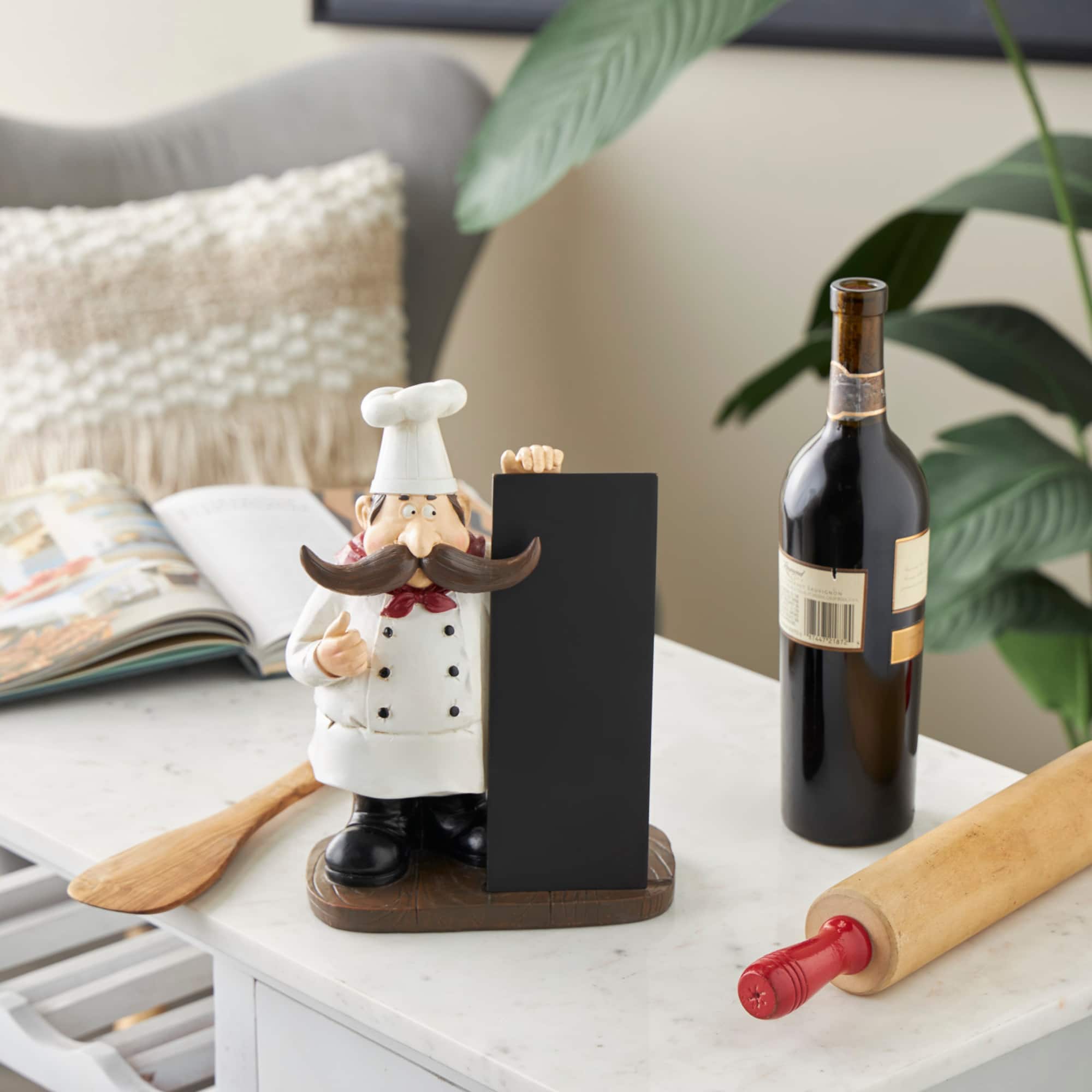 11" Chef Sculpture with Chalkboard
